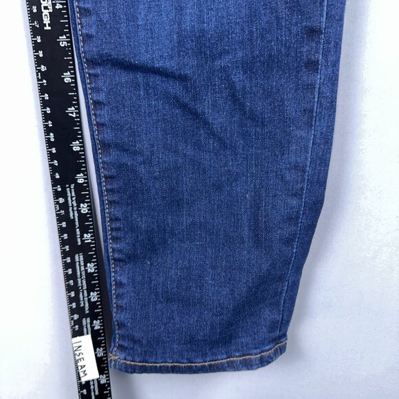 NYDJ Margot Girlfriend Jeans Womens Size 8P Lift Tuck Technology Mid Rise Blue - Picture 10 of 13